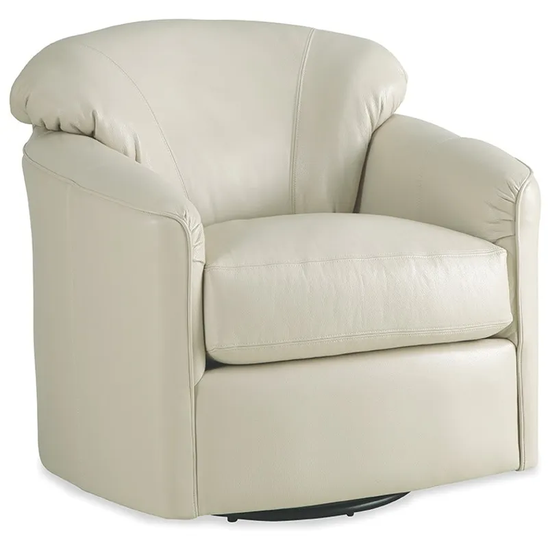 CM Leather Swivel Glider