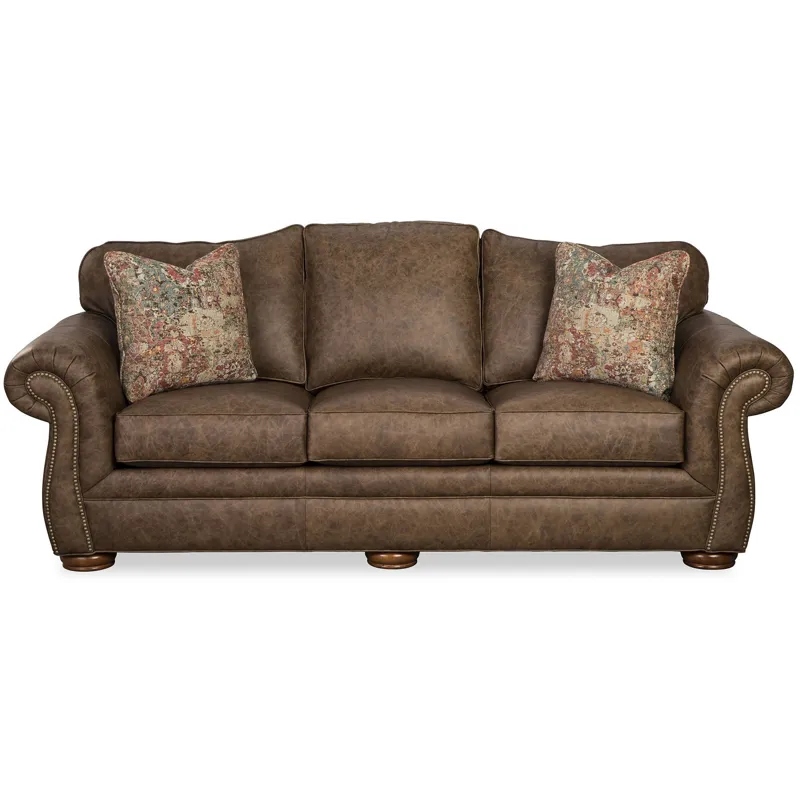 CM Leather 3 Over 3 Sofa