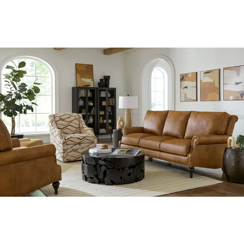 CM Leather 3 Over 3 Sofa