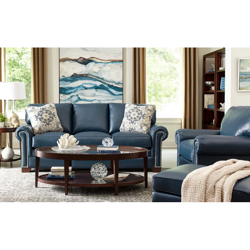 CM Leather 3 Over 3 Sofa