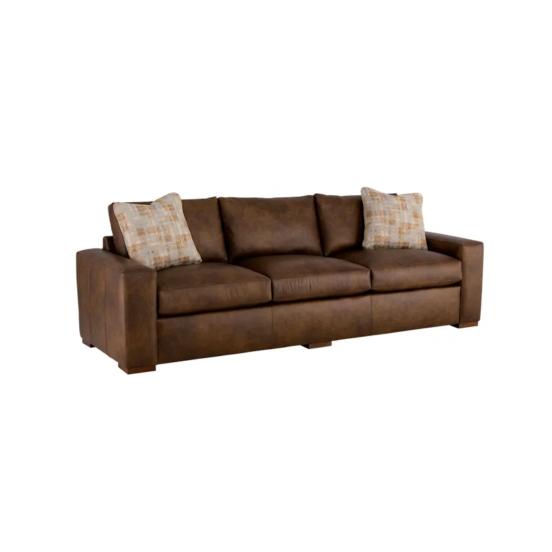 CM Leather 3 Over 3 Sofa