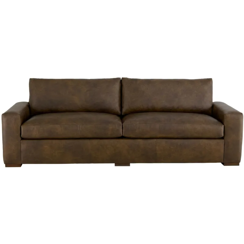 CM Leather 2 Over 2 Sofa