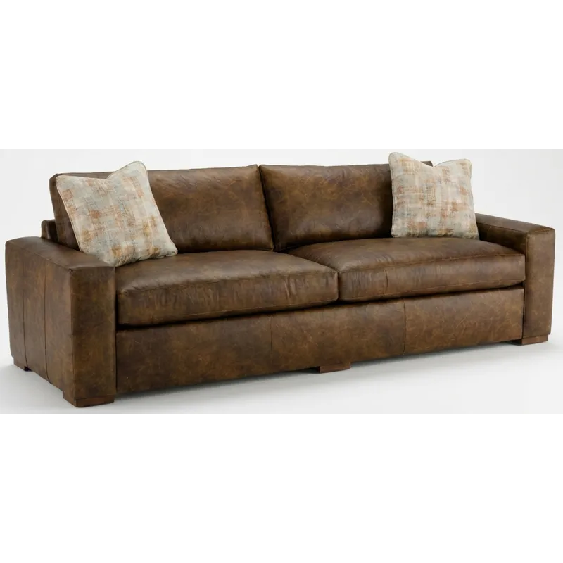 CM Leather 2 Over 2 Sofa
