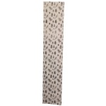 Woven Cotton Printed Table Runner w/ Pinecone, Brown & Cream Color