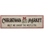 Wood & Metal Wall Decor "Christmas Market?"