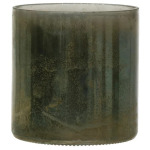 Glass Vase/Votive Holder with Pewter Finish