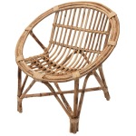 Hand Woven Rattan Chair - Natural