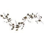 Faux Berries & Leaves Garland w/ Pinecones & Jingle Bells