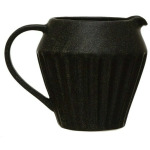 14 oz. Stoneware Pitcher, Reactive Glaze, Matte Black Finish