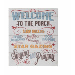 Wood Wall Décor "Welcome To The Porch"