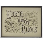 Metal Framed Wall Decor "Home Sweet Home"
