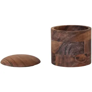 Acacia Wood Container with Lid