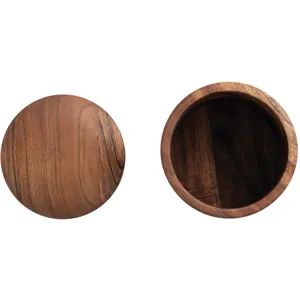 Acacia Wood Container with Lid
