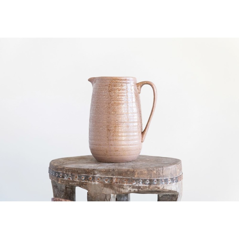 Stoneware Pitcher, Reactive Glaze - Thumbnail 2