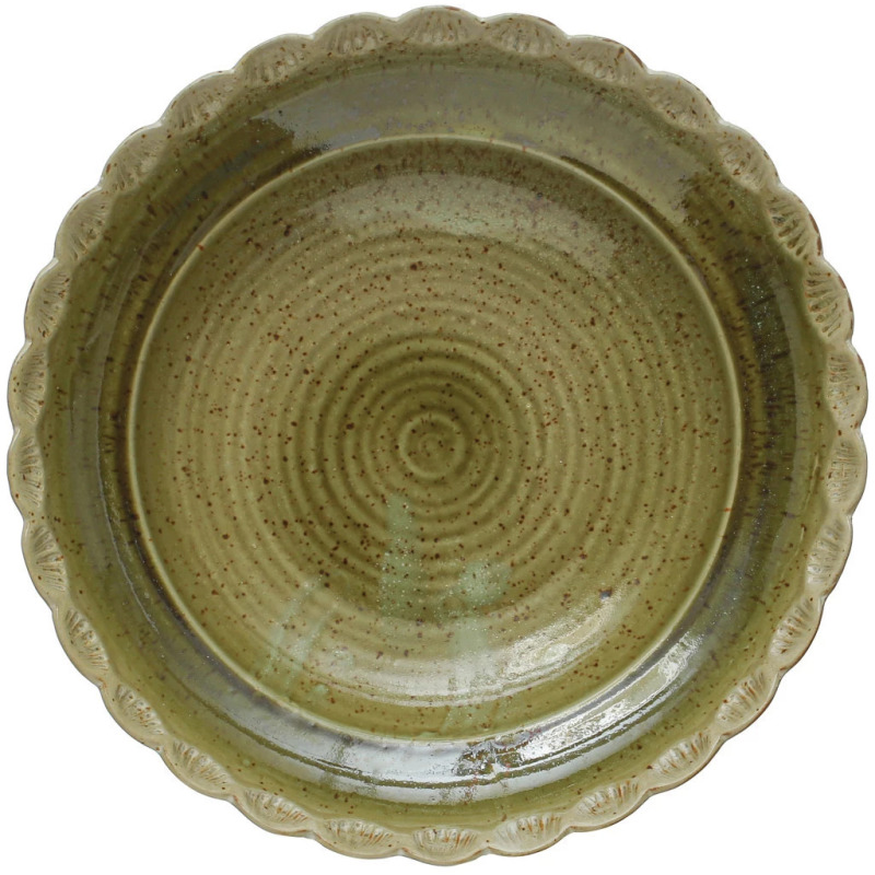 Stoneware Bowl w Scalloped Edge