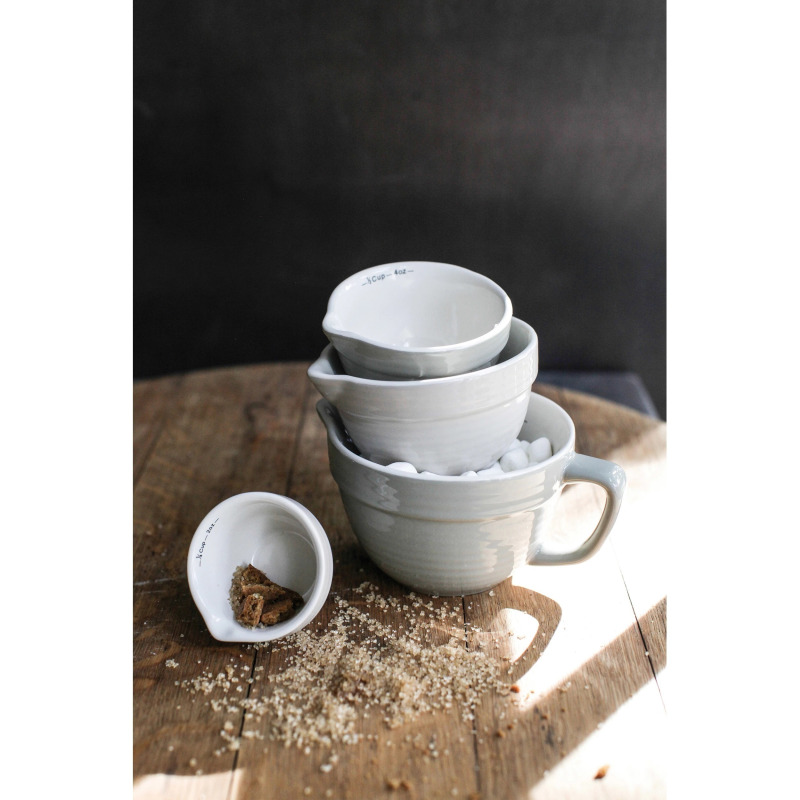 Stoneware Batter Bowl Measuring Cups - Thumbnail 5