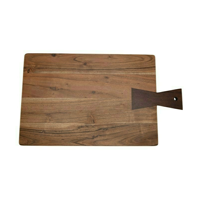 Acacia Wood Cheese/Cutting Board with Handle - Thumbnail 5