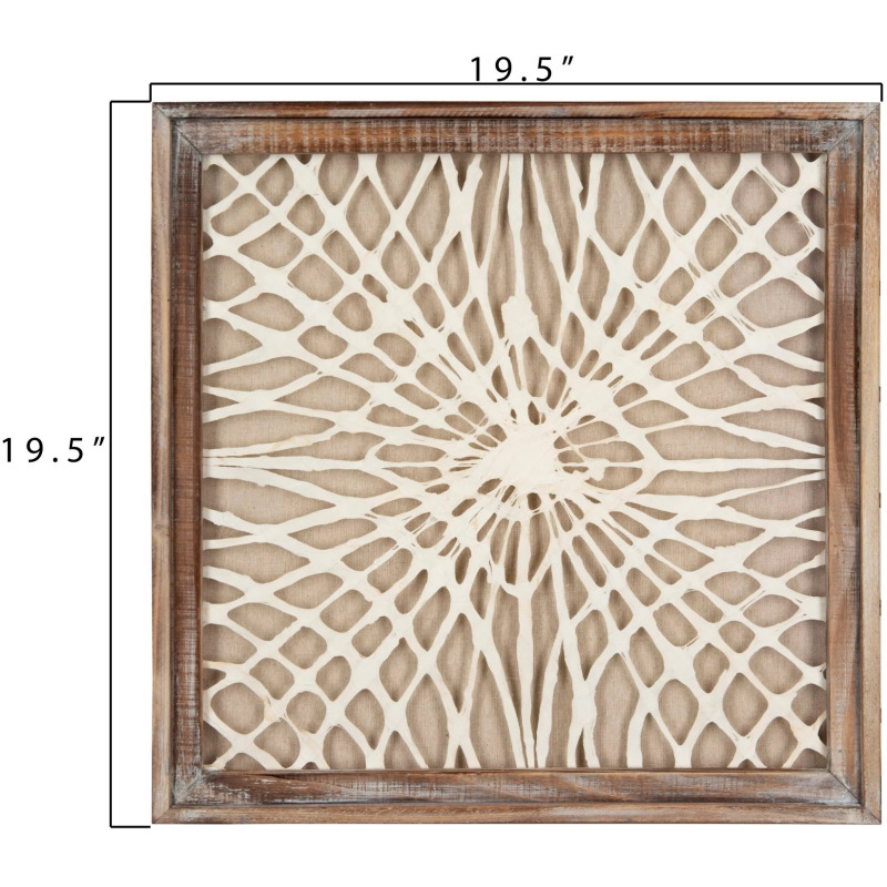 Framed Handmade Paper Wall Decor 3 Styles DF1219A by Creative CoOp