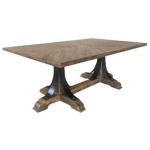 Bengal Manor Iron Trestle Base Cocktail Table