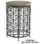 Sonoma Iron And Metal Rustic Wine Cabinet