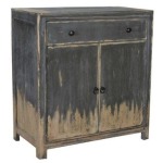 Bengal Manor Acacia Wood Cabinet with Weathered Grey Finish