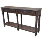 Maple Ridge Rustic Oak 2 Drawer Console