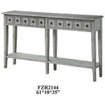 Newcastle 2 Drawer Antique White Console