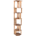 Navarre Mango Wood Narrow Etagere