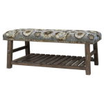 Hillcrest Rustic Frame & Pattern Bench