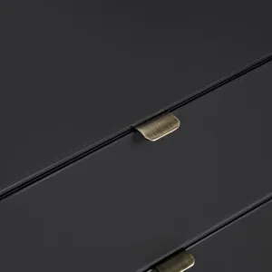 3 Drawer Black Accent Chest