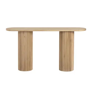Oval Fluted Console/sofa Table