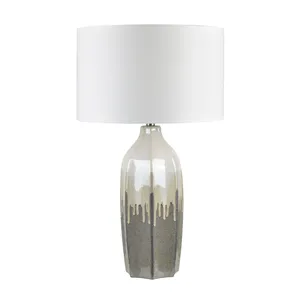 Set Of 2 Ceramic Table Lamp With Linen Shade