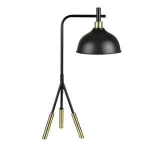 Metal Table Lamp With Metal Shade