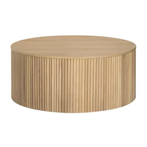 Round Fluted Cocktail/coffee Table
