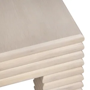 Square Reeded Cocktail/coffee Table