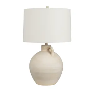 Ceramic Table Lamp With Linen Shade