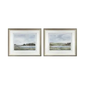 Restful Vista 2-piece Serene Landscape Framed Prints