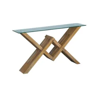 Hawthorne Estate Woodwork Glass Top Console