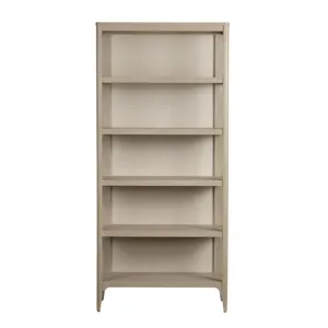 4 Shelf Etagere/ Bookcase With Rafia Back
