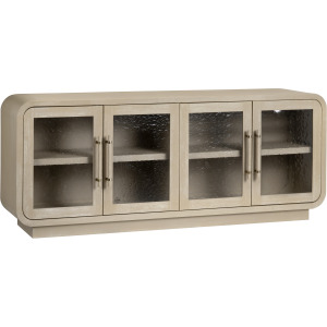 Tan 4-door Media Credenza/sideboard