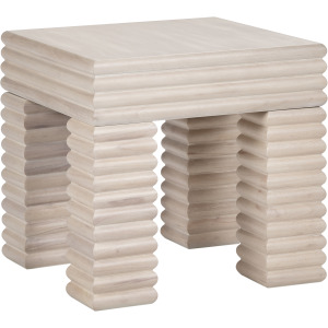 Square Reeded Accent/end Table