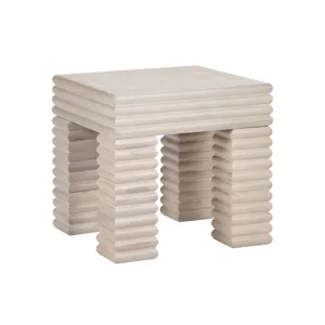 Square Reeded Accent/end Table