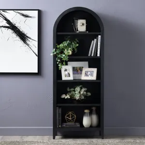 4 Shelf Black Bookcase/etagere