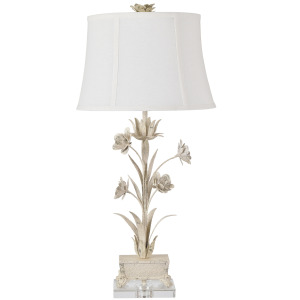 Pinehurst Tole Flowers Table Lamp