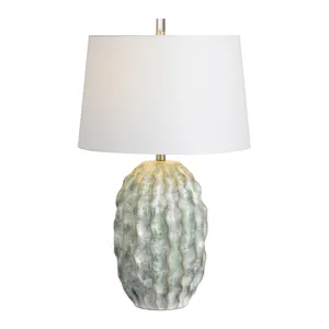 Coastal Ceramic Table Lamp With White Shade