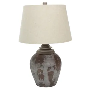 Paulo Table Lamp with Wood Cap