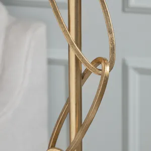 Metal Floor Lamp With Linen Shade