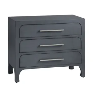 Warm Blue 3-drawer Accent Chest