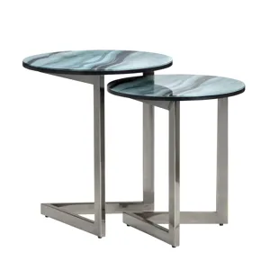 2 Piece Nesting Table Set