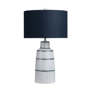 Ceramic Table Lamp With Linen Shade